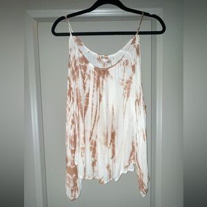 Women's Tie-Dye Long Sleeve Off Shoulder Top